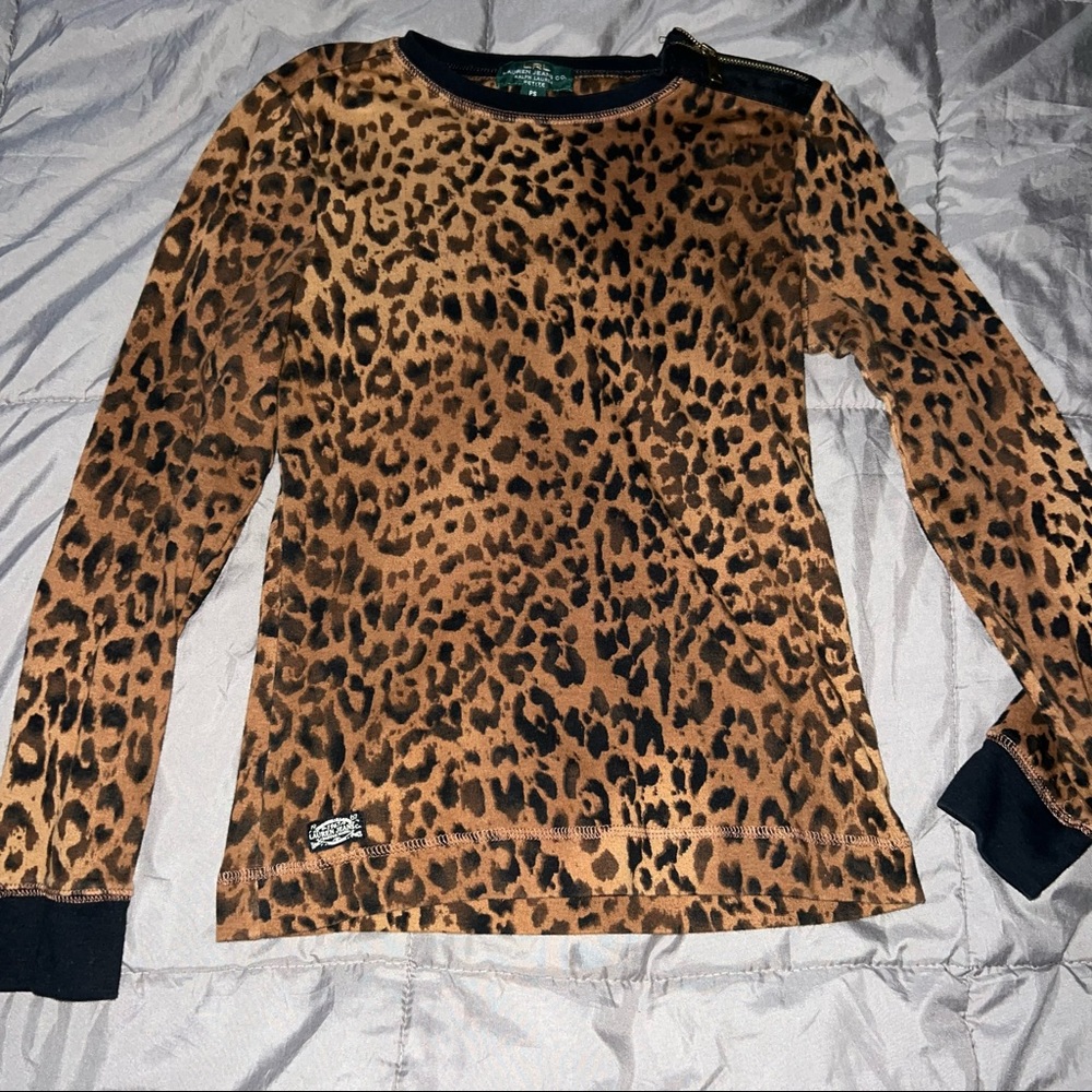 Lauren Ralph Lauren Leopard Print Tee